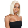 Blonde Straight 13x4 Transparent Lace 100% Human Hair Bob Wig