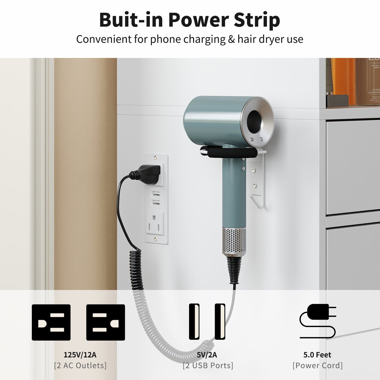 Vektaya US-VD035 Bedroom Makeup Vanity desk with mirror, 12 Drawers